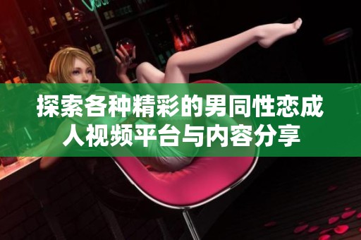 探索各种精彩的男同性恋成人视频平台与内容分享