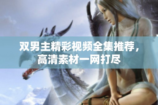双男主精彩视频全集推荐，高清素材一网打尽