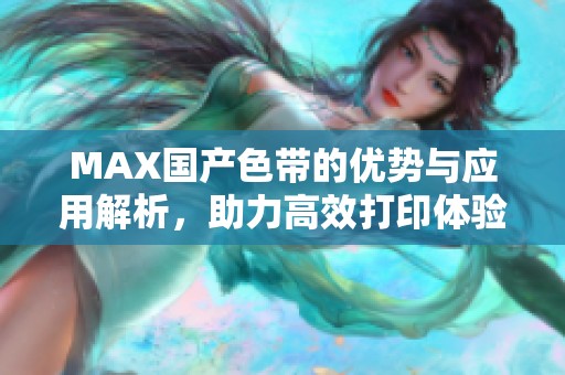 MAX国产色带的优势与应用解析，助力高效打印体验