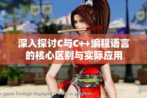深入探讨C与C++编程语言的核心区别与实际应用