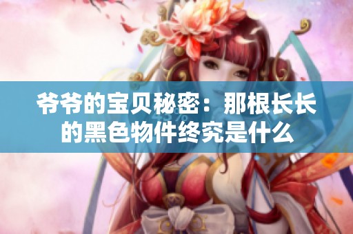 爷爷的宝贝秘密：那根长长的黑色物件终究是什么