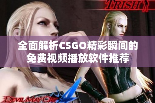 全面解析CSGO精彩瞬间的免费视频播放软件推荐