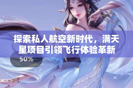 探索私人航空新时代，满天星项目引领飞行体验革新