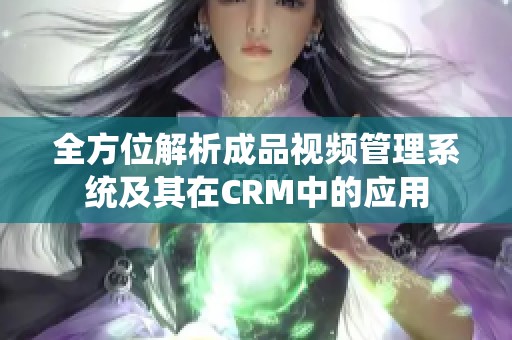 全方位解析成品视频管理系统及其在CRM中的应用