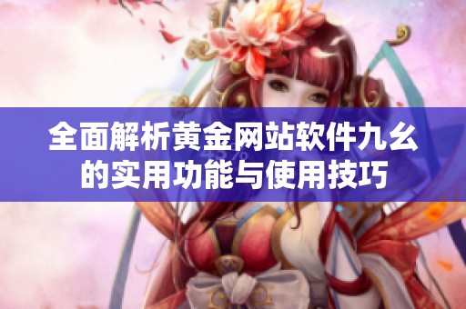 全面解析黄金网站软件九幺的实用功能与使用技巧