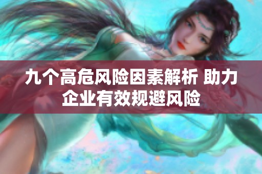 九个高危风险因素解析 助力企业有效规避风险
