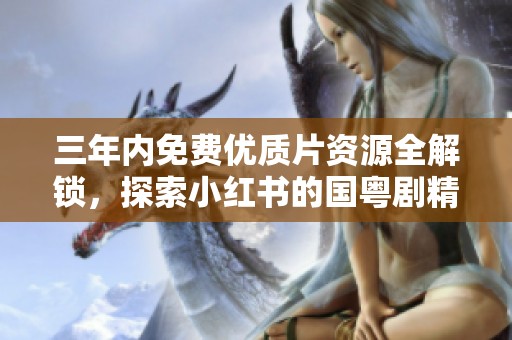 三年内免费优质片资源全解锁，探索小红书的国粤剧精彩内容