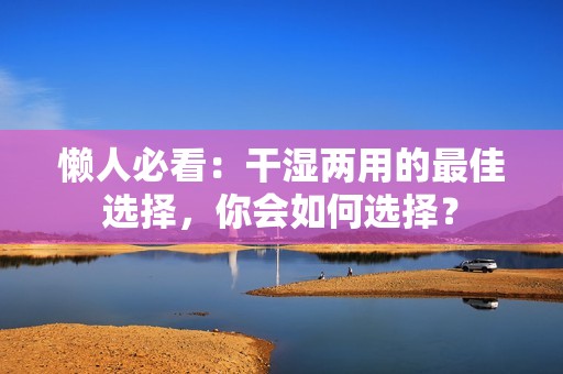 懒人必看：干湿两用的最佳选择，你会如何选择？