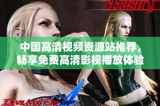 中国高清视频资源站推荐，畅享免费高清影视播放体验