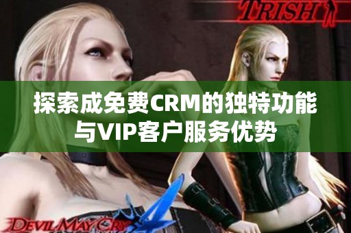 探索成免费CRM的独特功能与VIP客户服务优势