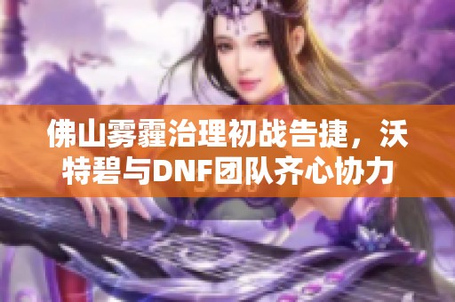 佛山雾霾治理初战告捷，沃特碧与DNF团队齐心协力