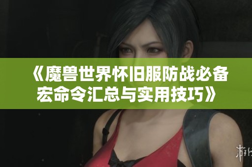 《魔兽世界怀旧服防战必备宏命令汇总与实用技巧》