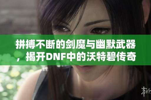 拼搏不断的剑魔与幽默武器，揭开DNF中的沃特碧传奇