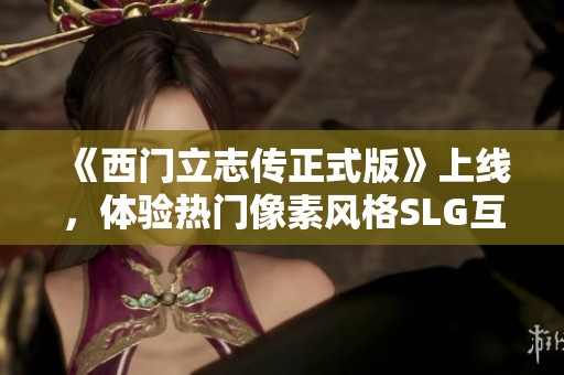 《西门立志传正式版》上线，体验热门像素风格SLG互动游戏乐趣
