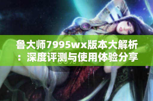 鲁大师7995wx版本大解析：深度评测与使用体验分享
