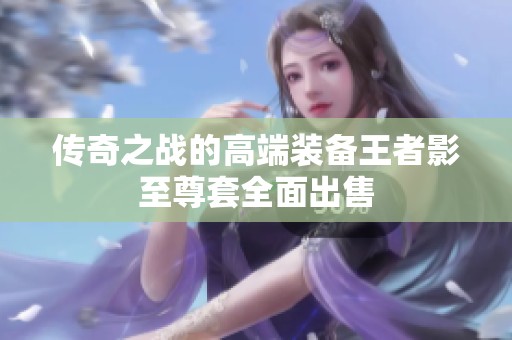 传奇之战的高端装备王者影至尊套全面出售