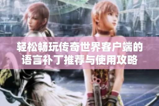 轻松畅玩传奇世界客户端的语言补丁推荐与使用攻略