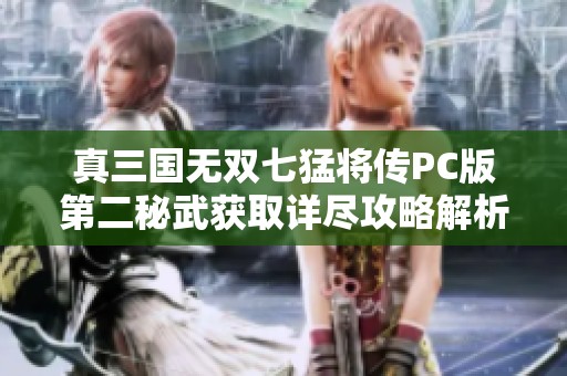 真三国无双七猛将传PC版第二秘武获取详尽攻略解析