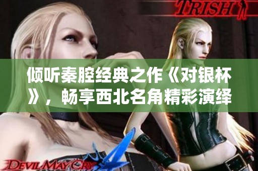 倾听秦腔经典之作《对银杯》，畅享西北名角精彩演绎免费在线播放