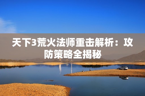 天下3荒火法师重击解析：攻防策略全揭秘