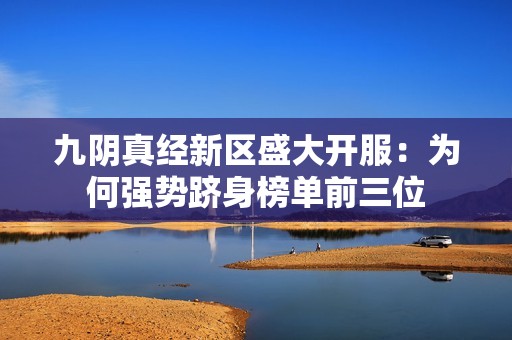 九阴真经新区盛大开服：为何强势跻身榜单前三位