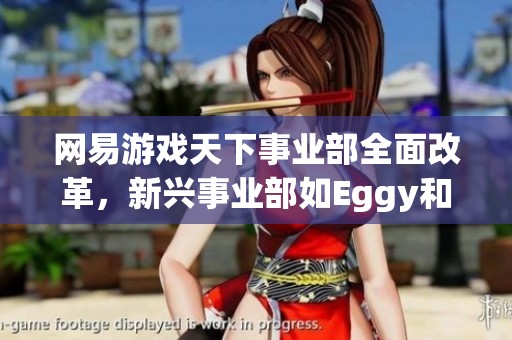 网易游戏天下事业部全面改革，新兴事业部如Eggy和荒野正式成立