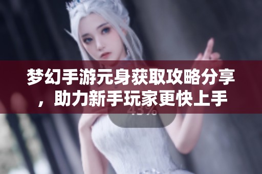 梦幻手游元身获取攻略分享，助力新手玩家更快上手
