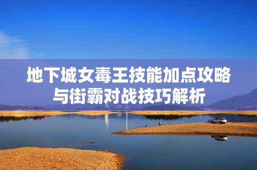 地下城女毒王技能加点攻略与街霸对战技巧解析