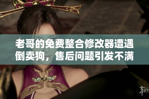 老哥的免费整合修改器遭遇倒卖狗，售后问题引发不满